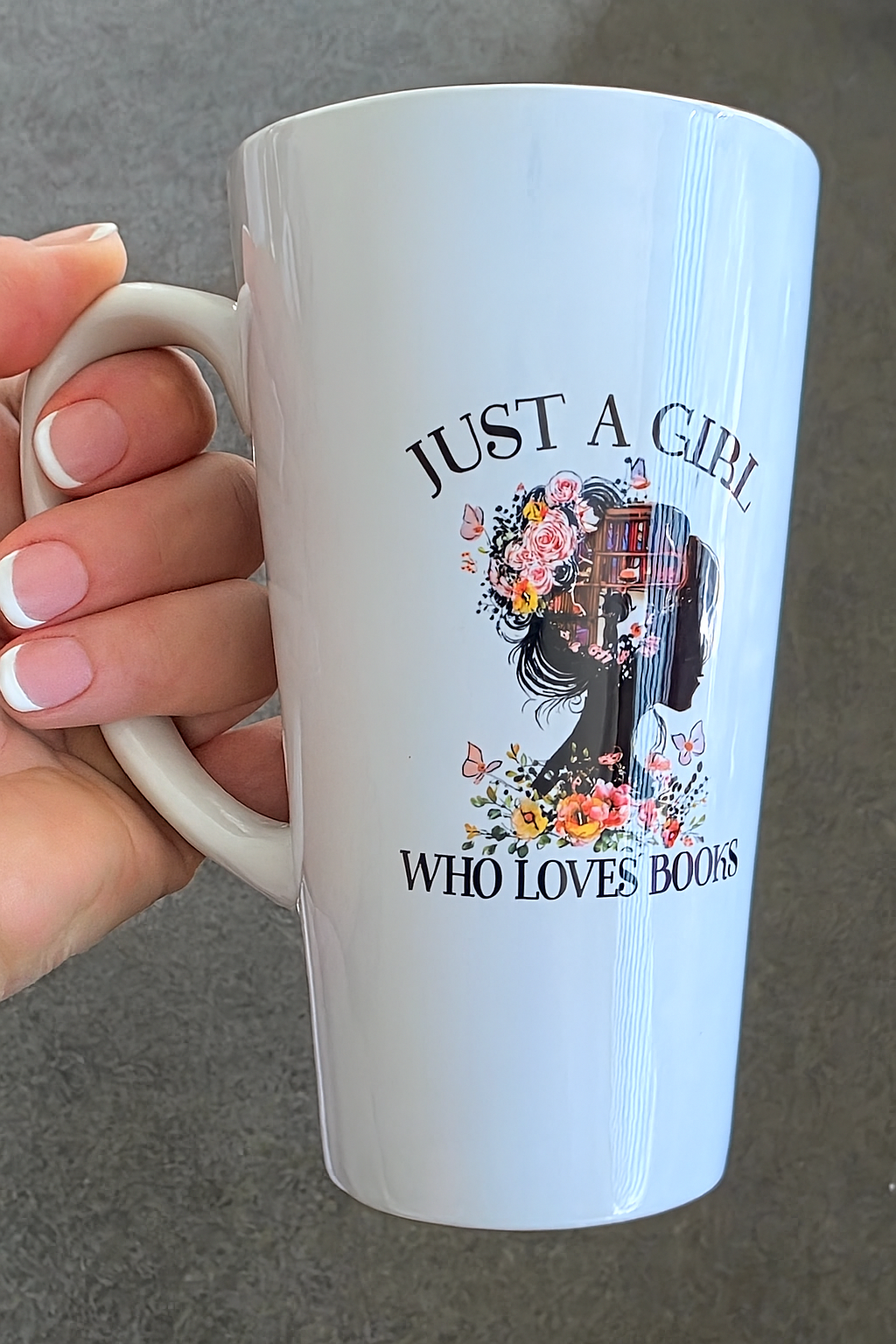 Just a Girl Who Loves Books – 17oz Latte Mug