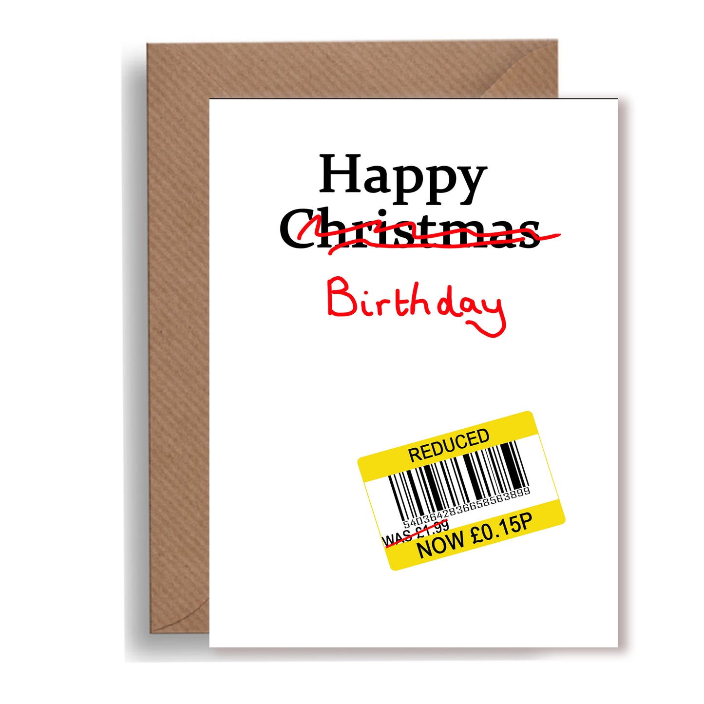 Happy Birthday price reduction label Card