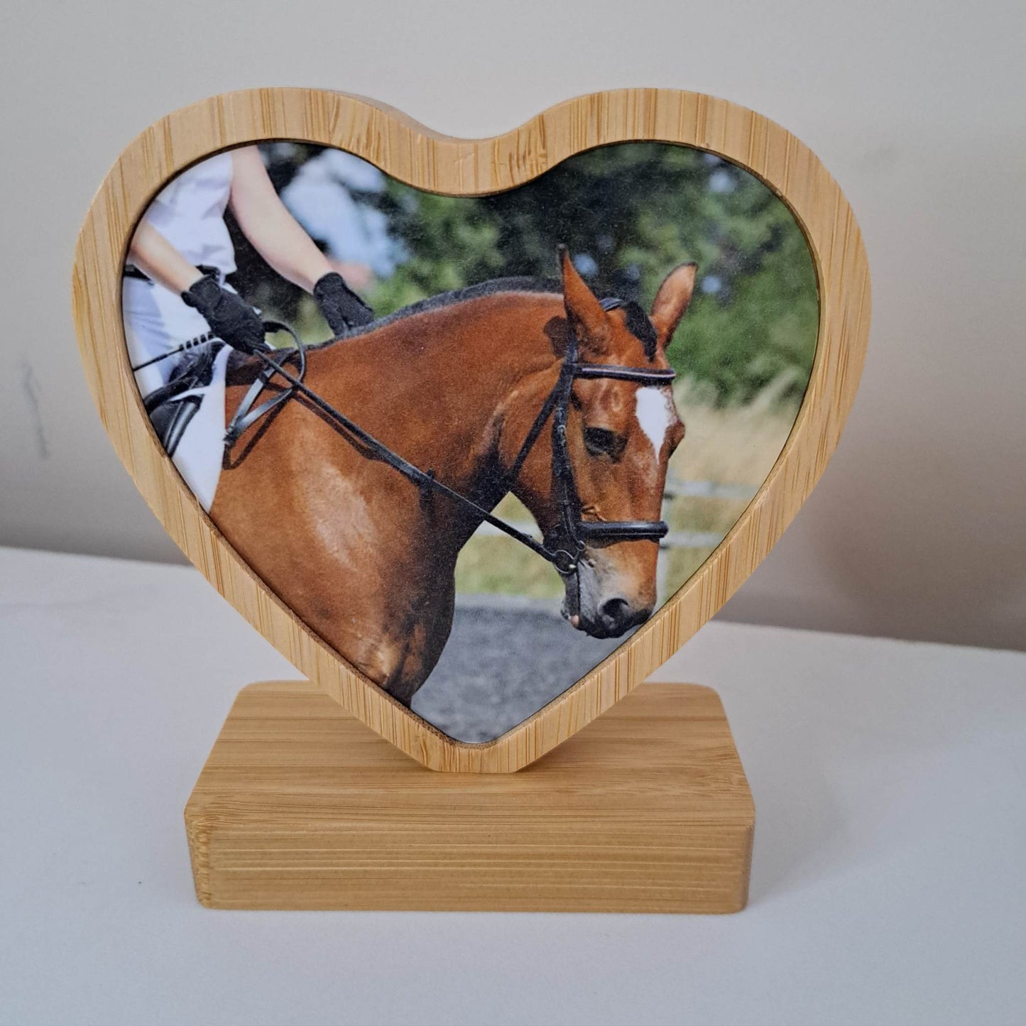 Bamboo Heart Photo Frame
