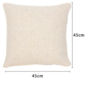 Personalised Woodland Fox Cushion – Premium Linen 45x45cm