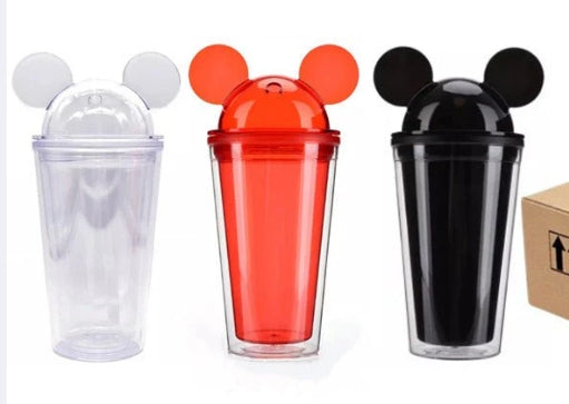 Mickey Straw Tumbler - 16oz Personalised