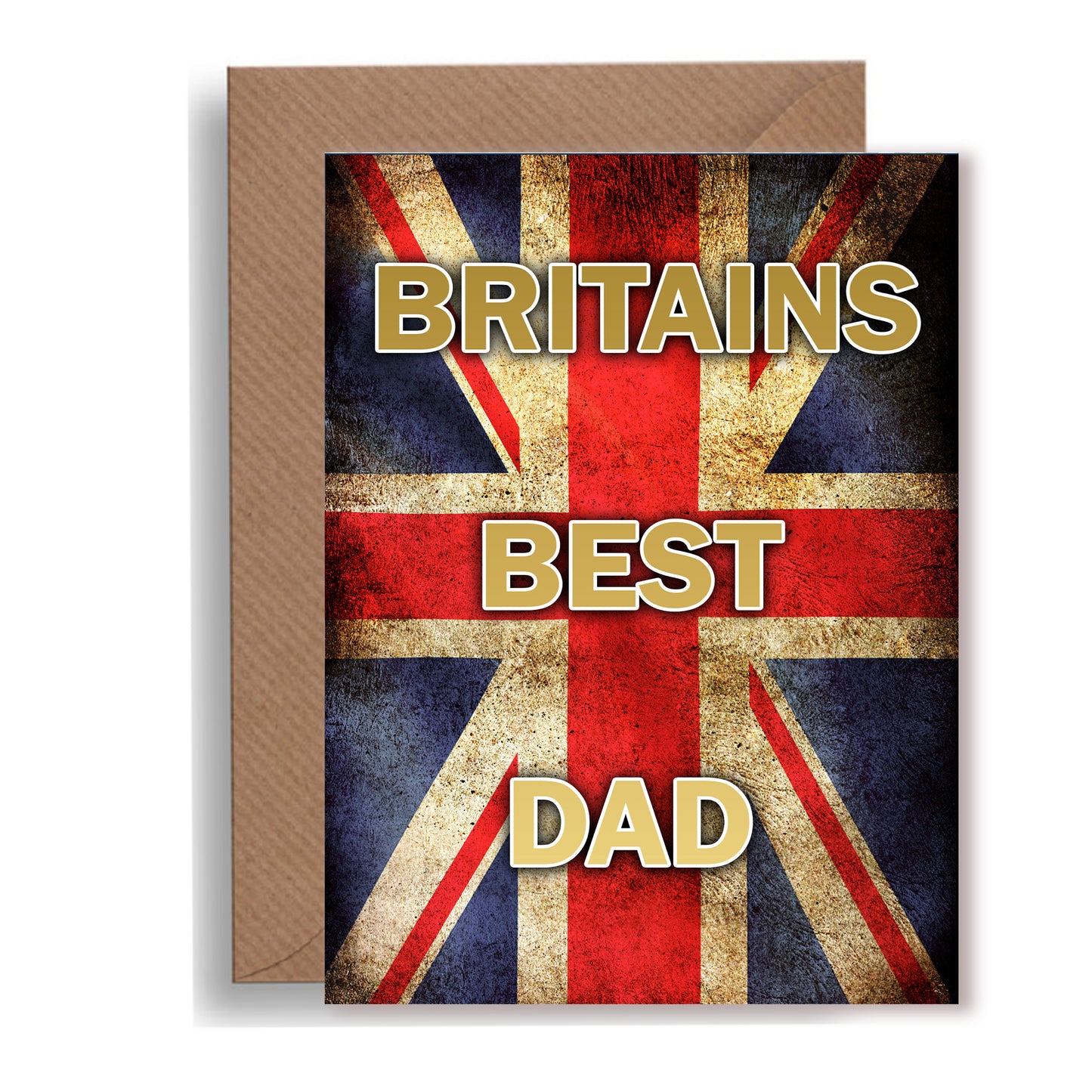 Britain's Best Dad" Father's Day Card – Union Jack Design