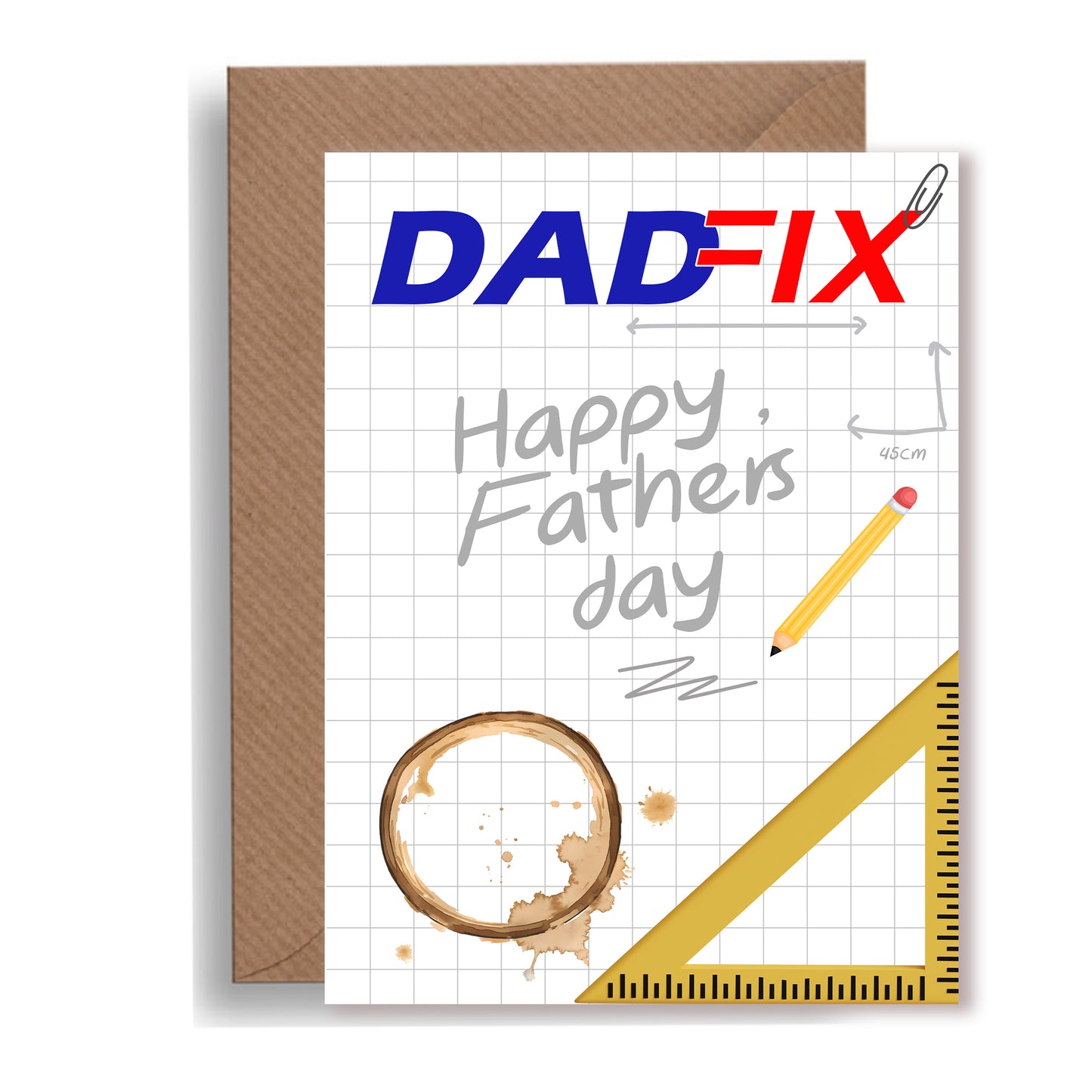 A5 Funny Father’s Day Card – Dad Fix (Screwfix Style)