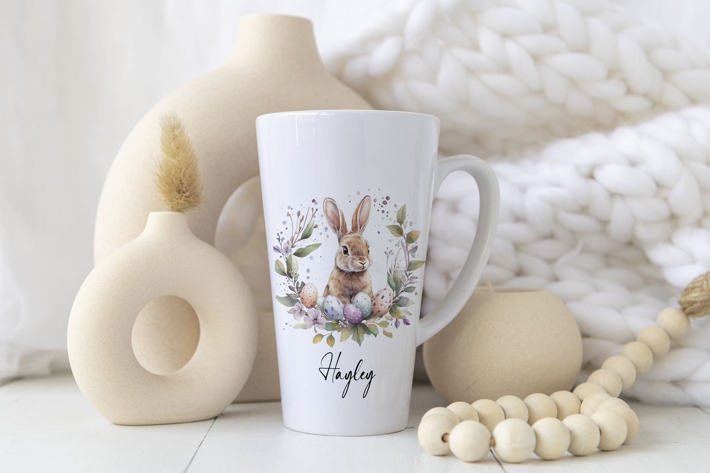 Easter Bunny Latte Mug - Personalised