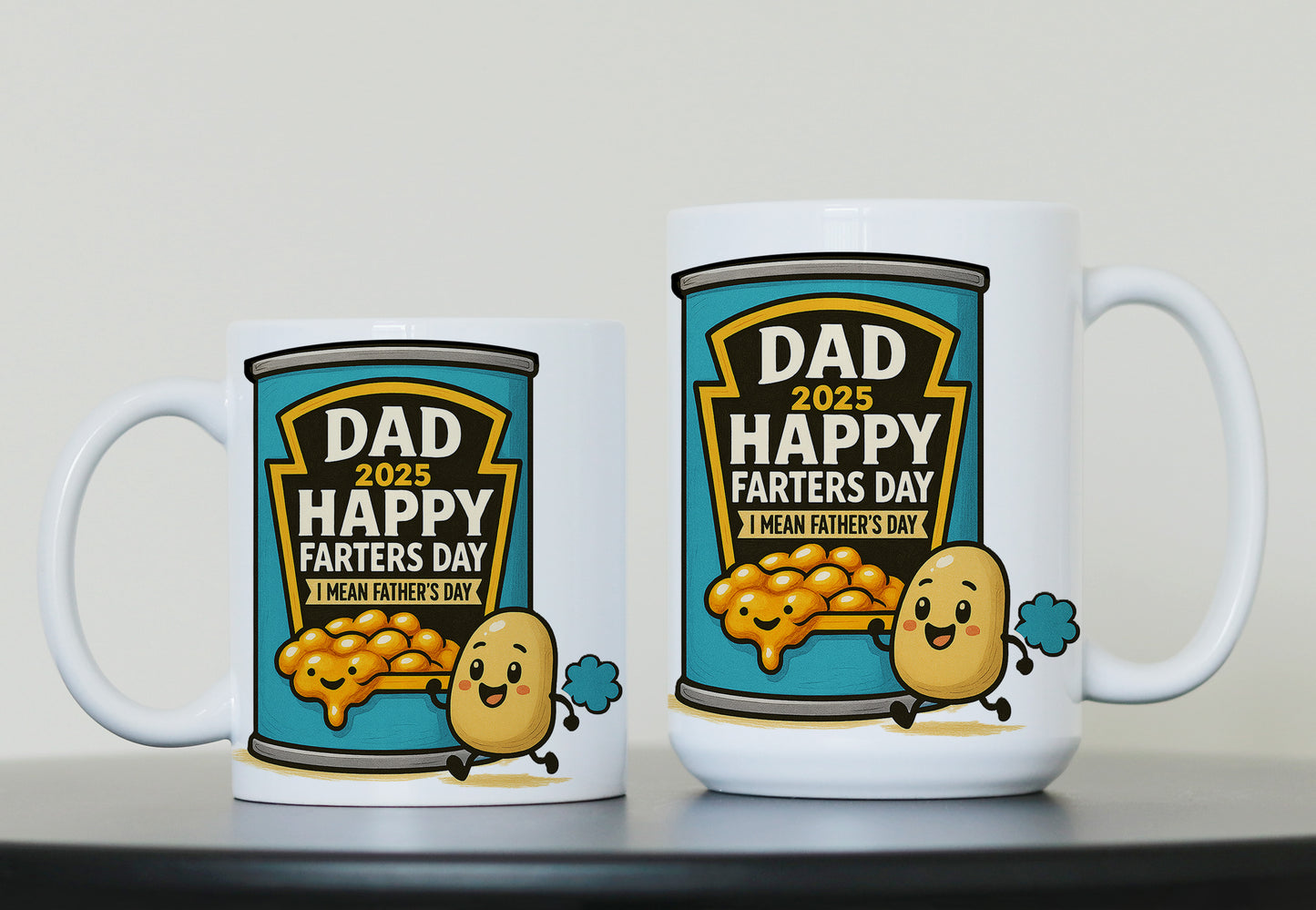 A5 Funny Father’s Day Card – Happy Farter’s Day (Beans-Inspired Design)