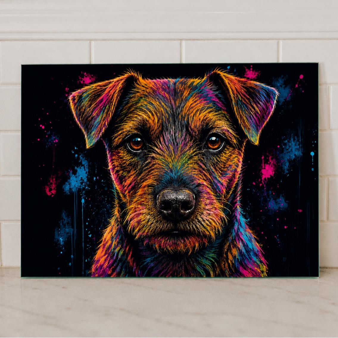 Dog Breed Glass Chopping Board – 140+ Breeds Available | Small & Large Worktop Saver