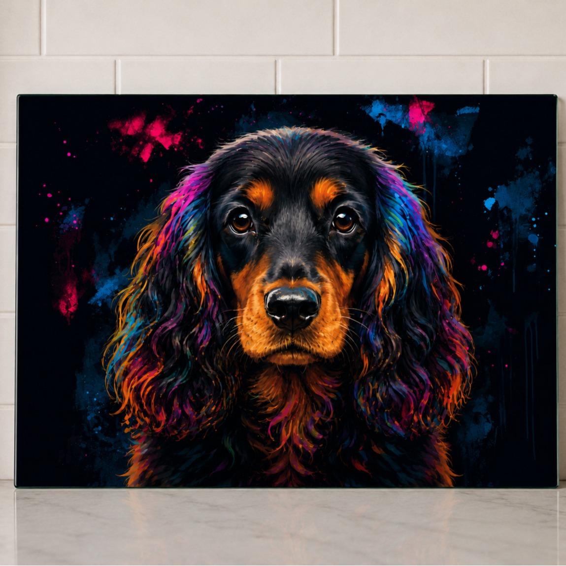 Dog Breed Glass Chopping Board – 140+ Breeds Available | Small & Large Worktop Saver