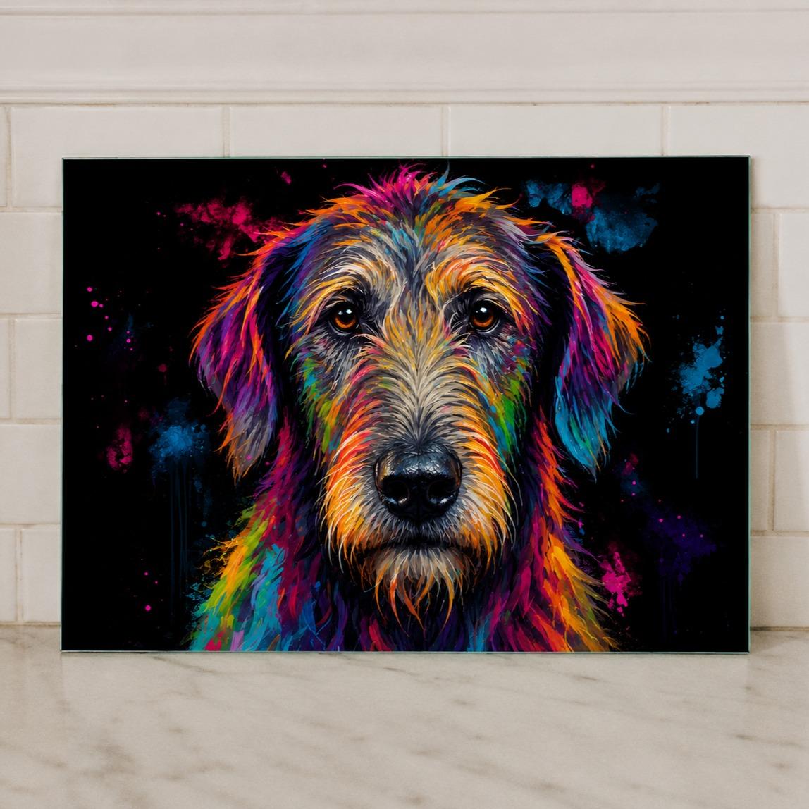 Dog Breed Glass Chopping Board – 140+ Breeds Available | Small & Large Worktop Saver