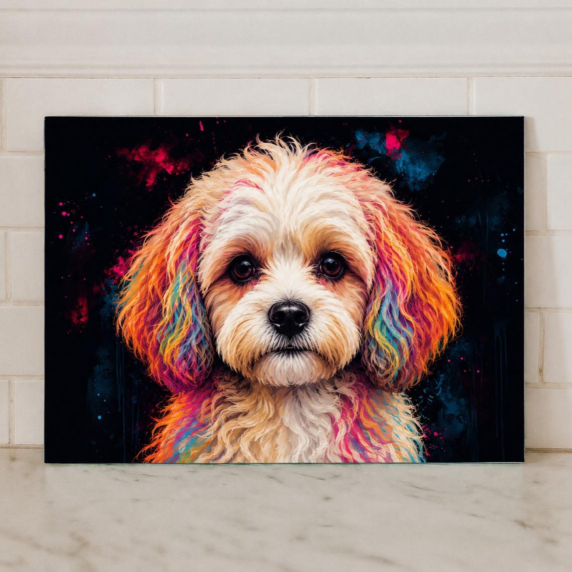 Dog Breed Glass Chopping Board – 140+ Breeds Available | Small & Large Worktop Saver