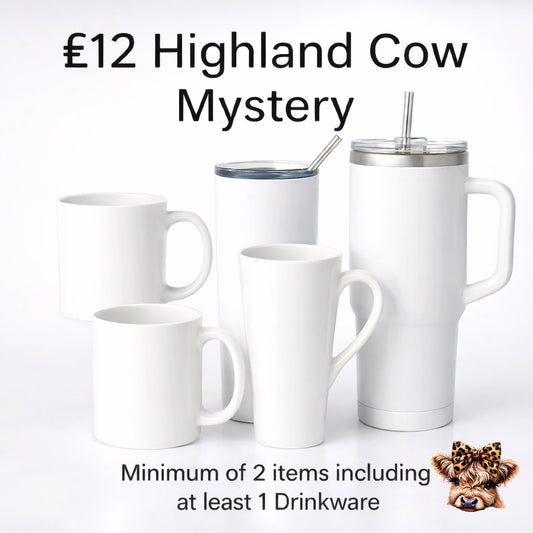 £12 Highland Cow Mystery Gift Box | Highland Cow Themed Gifts
