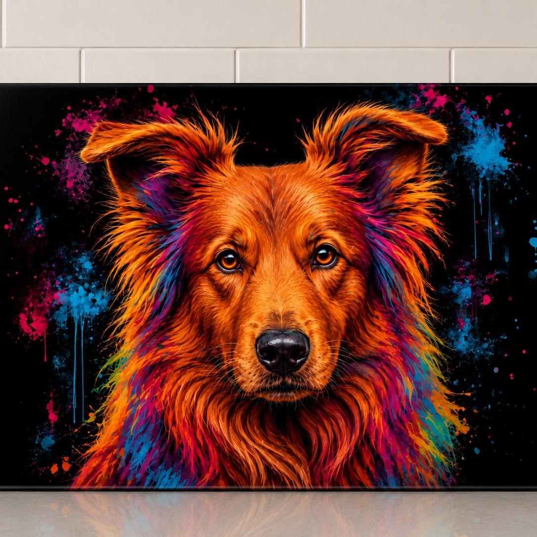 Dog Breed Glass Chopping Board – 140+ Breeds Available | Small & Large Worktop Saver