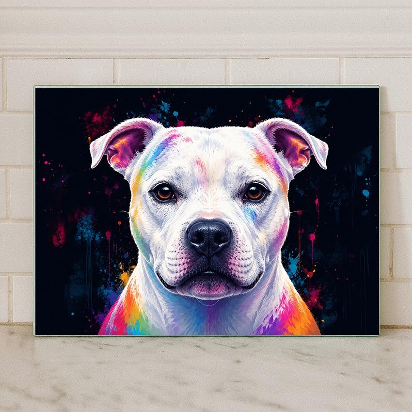 Dog Breed Glass Chopping Board – 140+ Breeds Available | Small & Large Worktop Saver