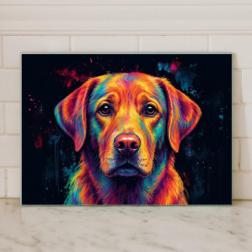 Dog Breed Glass Chopping Board – 140+ Breeds Available | Small & Large Worktop Saver