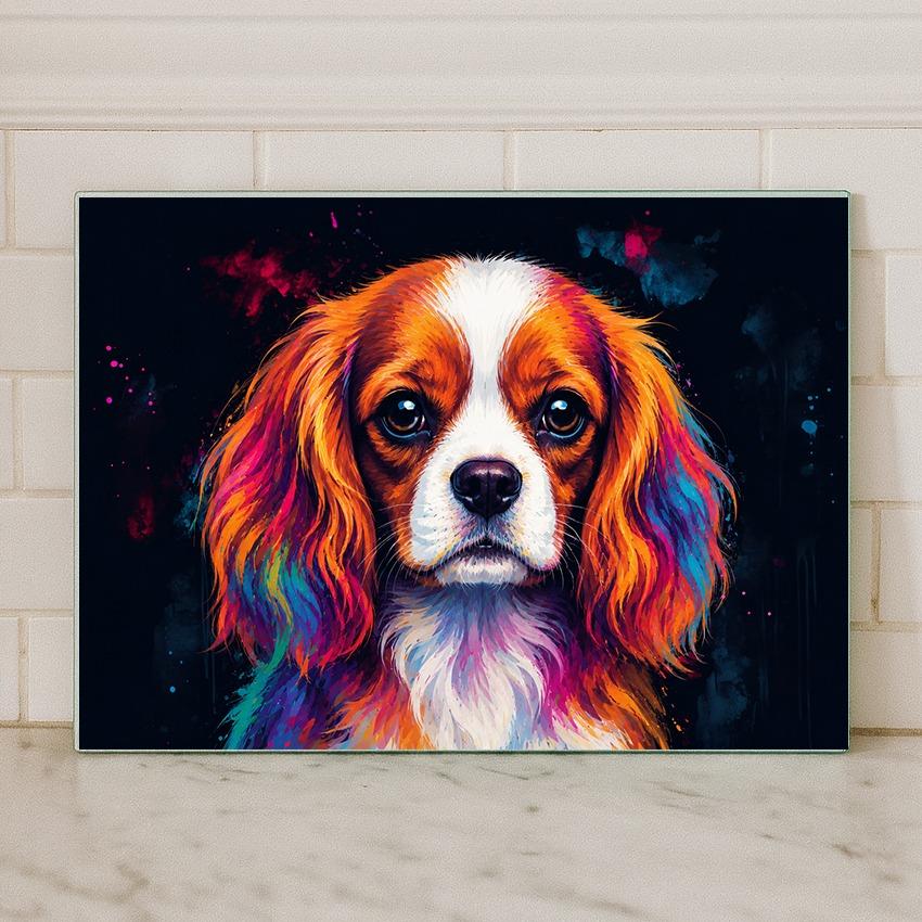 Dog Breed Glass Chopping Board – 140+ Breeds Available | Small & Large Worktop Saver