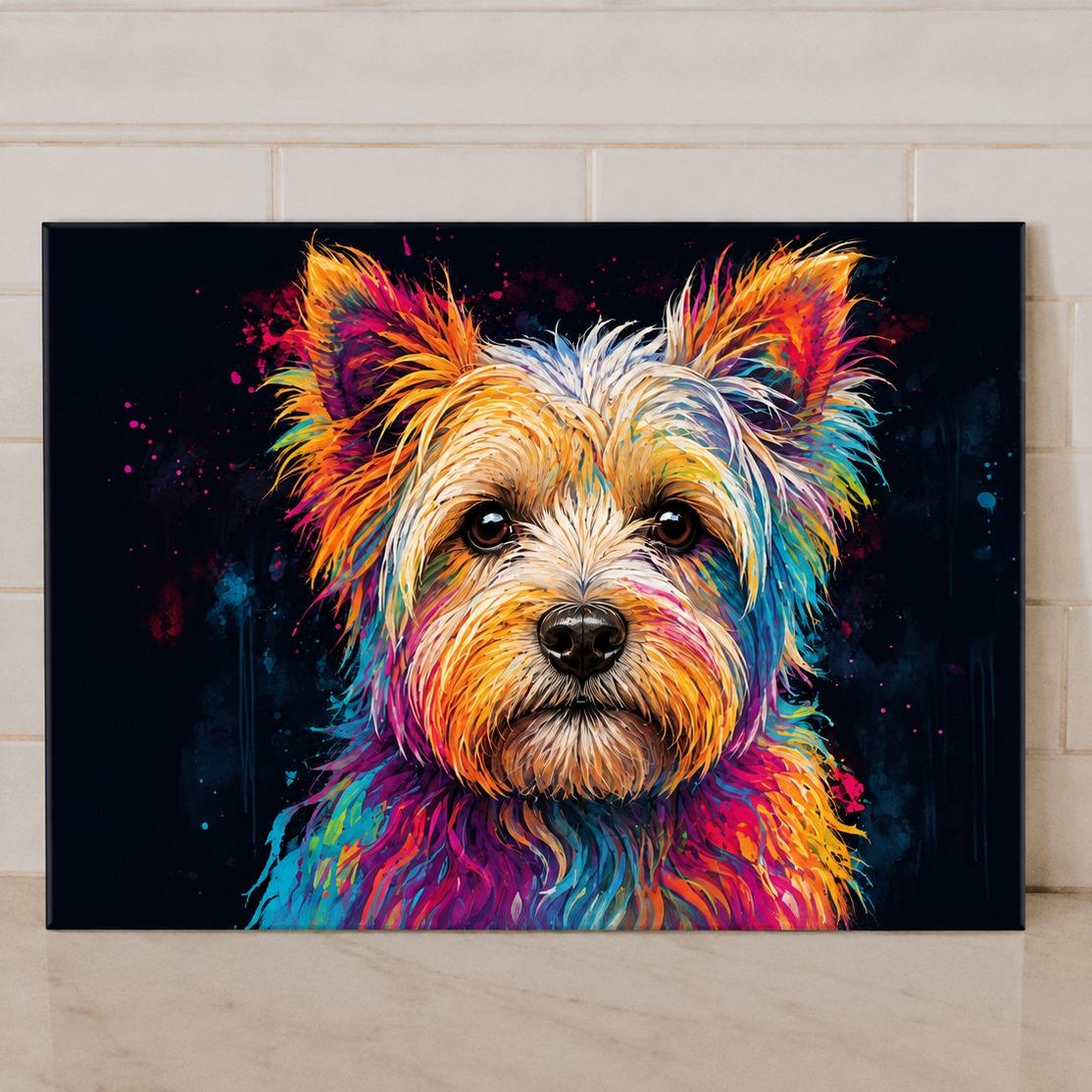 Dog Breed Glass Chopping Board – 140+ Breeds Available | Small & Large Worktop Saver