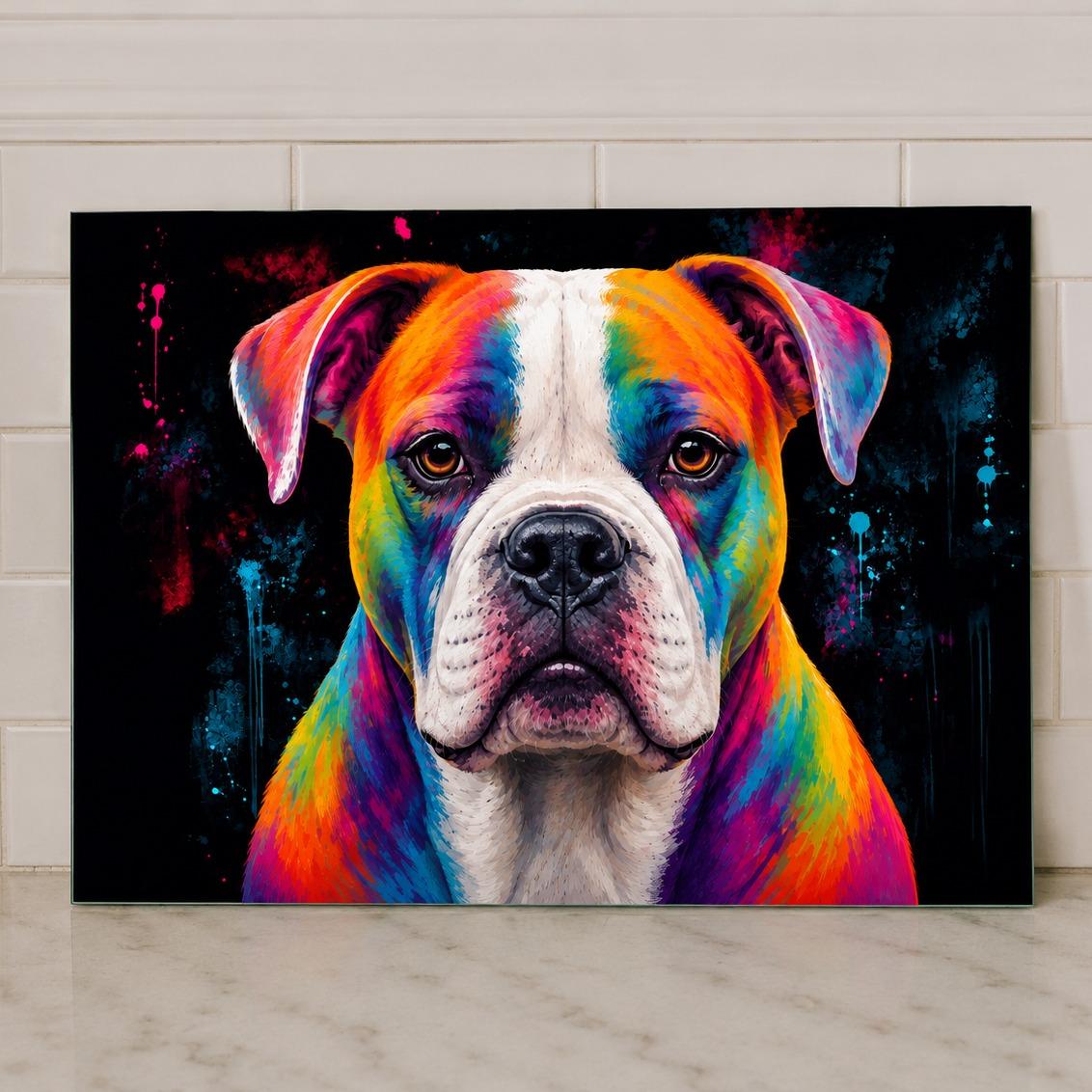 Dog Breed Glass Chopping Board – 140+ Breeds Available | Small & Large Worktop Saver