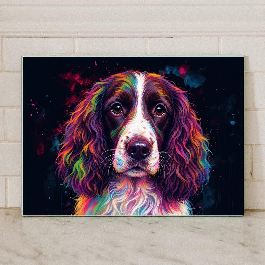 Dog Breed Glass Chopping Board – 140+ Breeds Available | Small & Large Worktop Saver