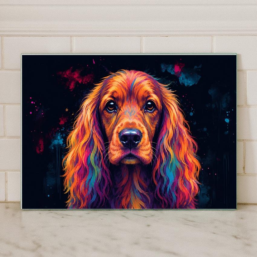 Dog Breed Glass Chopping Board – 140+ Breeds Available | Small & Large Worktop Saver
