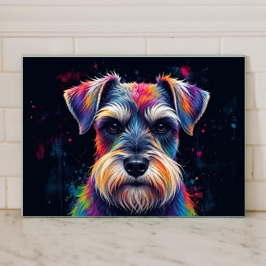 Dog Breed Glass Chopping Board – 140+ Breeds Available | Small & Large Worktop Saver