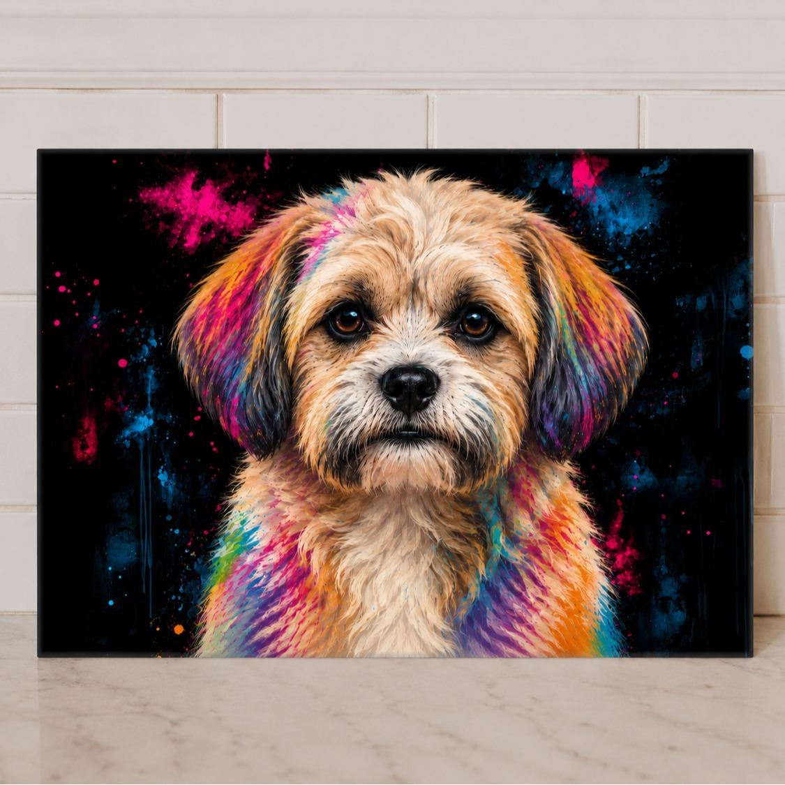 Dog Breed Glass Chopping Board – 140+ Breeds Available | Small & Large Worktop Saver