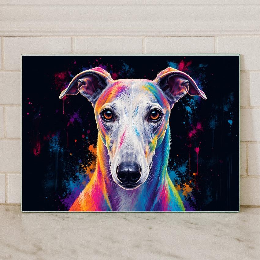 Dog Breed Glass Chopping Board – 140+ Breeds Available | Small & Large Worktop Saver
