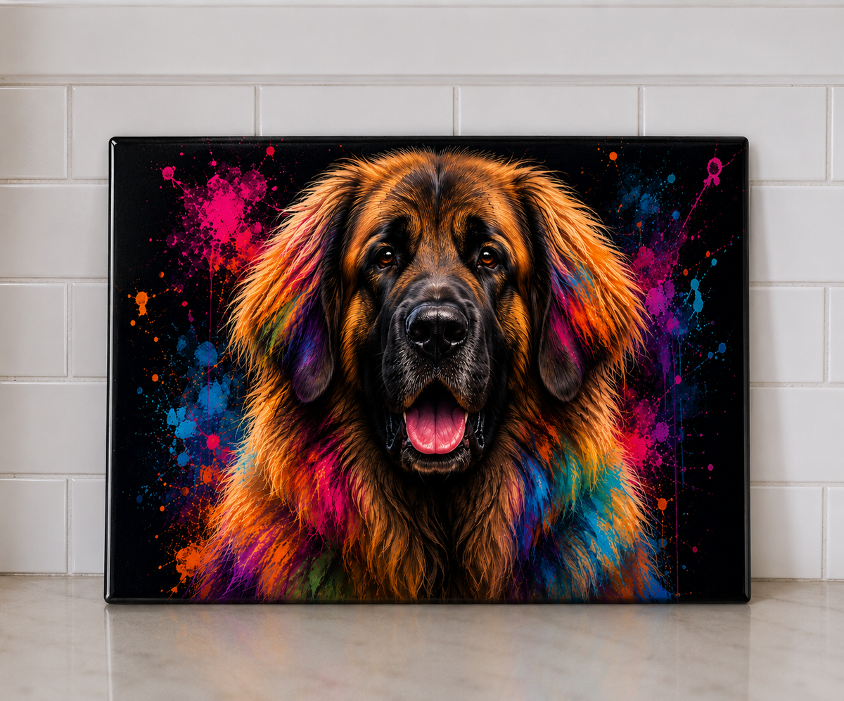 Dog Breed Glass Chopping Board – 140+ Breeds Available | Small & Large Worktop Saver
