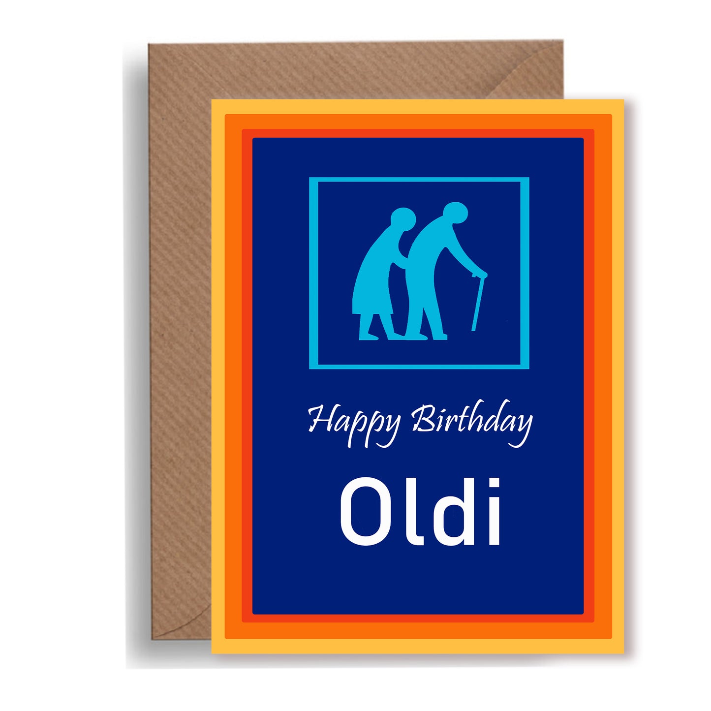 Happy Birthday Oldi Card