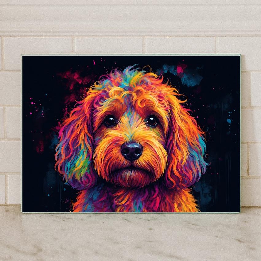 Dog Breed Glass Chopping Board – 140+ Breeds Available | Small & Large Worktop Saver