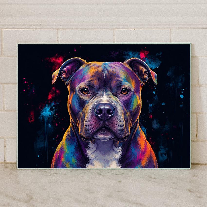 Dog Breed Glass Chopping Board – 140+ Breeds Available | Small & Large Worktop Saver