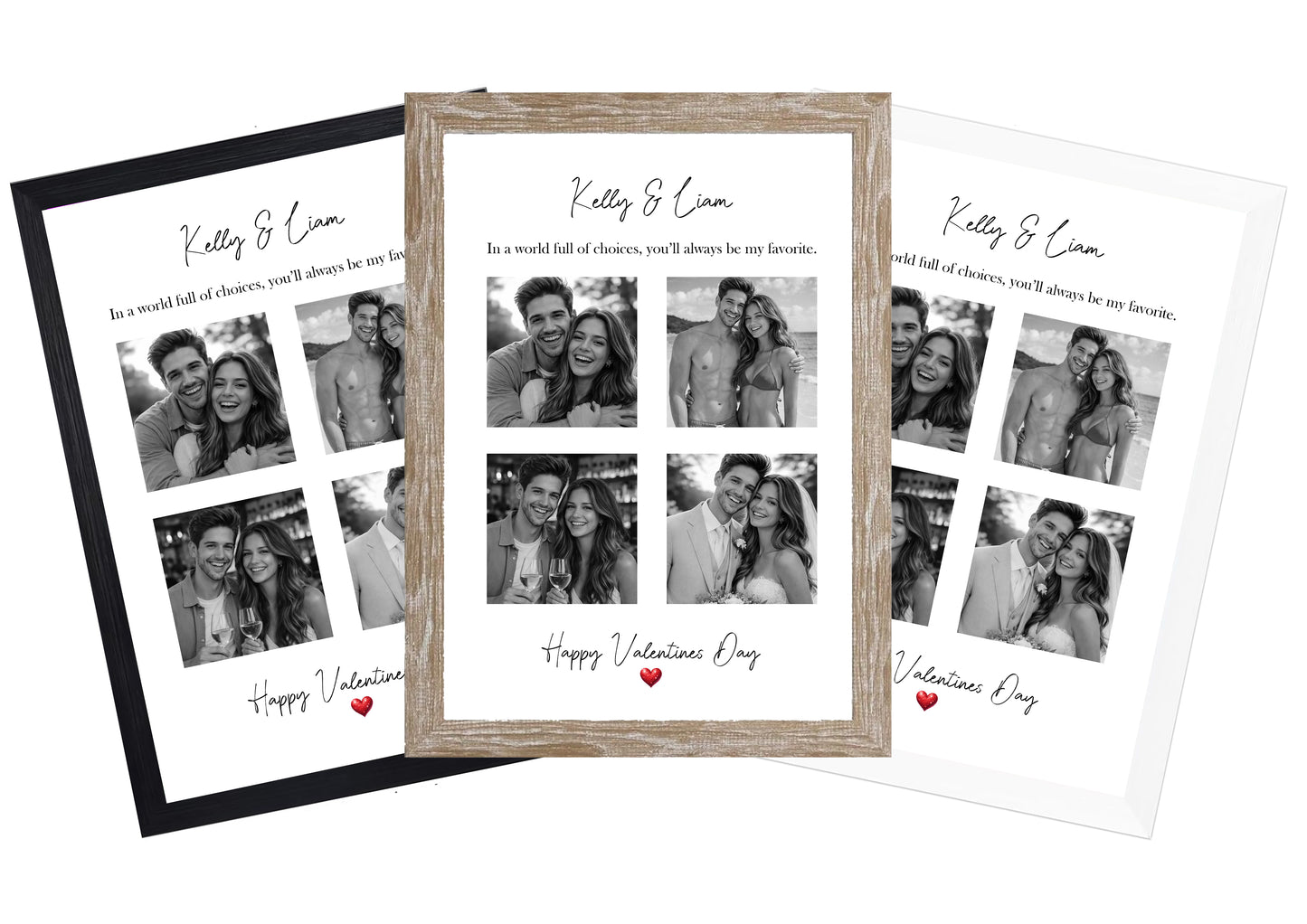 Personalised Couples Photo Print with Quote | Valentine’s Day, Anniversary or Just Because Gift