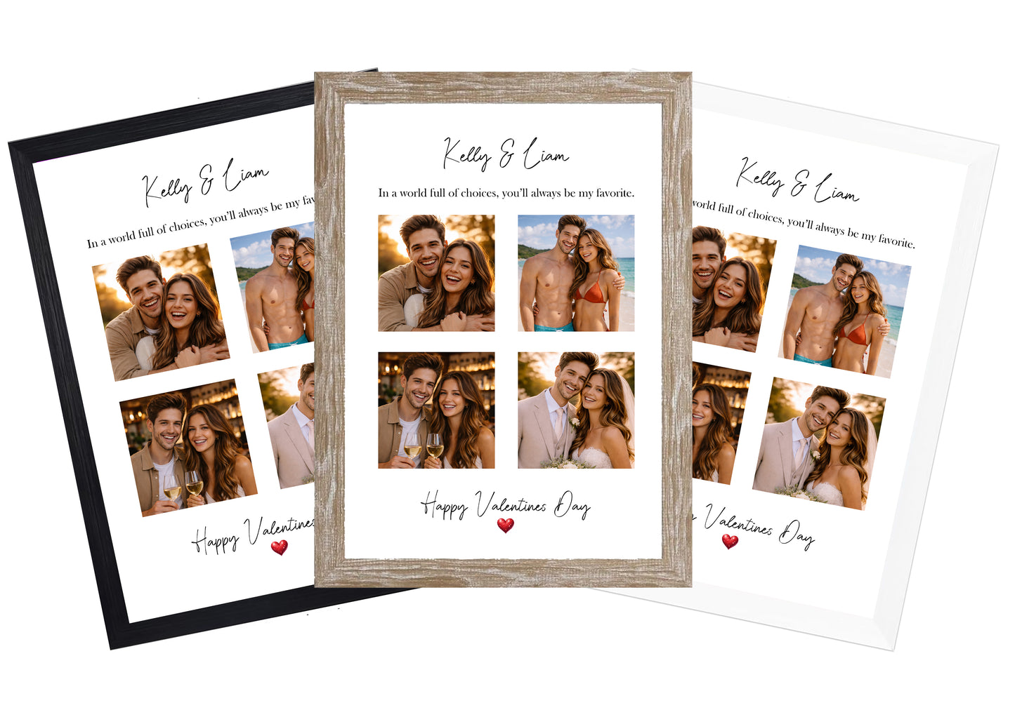 Personalised Couples Photo Print with Quote | Valentine’s Day, Anniversary or Just Because Gift