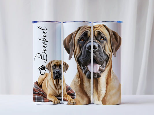 Boerboel Dog Tumbler – 20oz Stainless Steel Travel Mug
