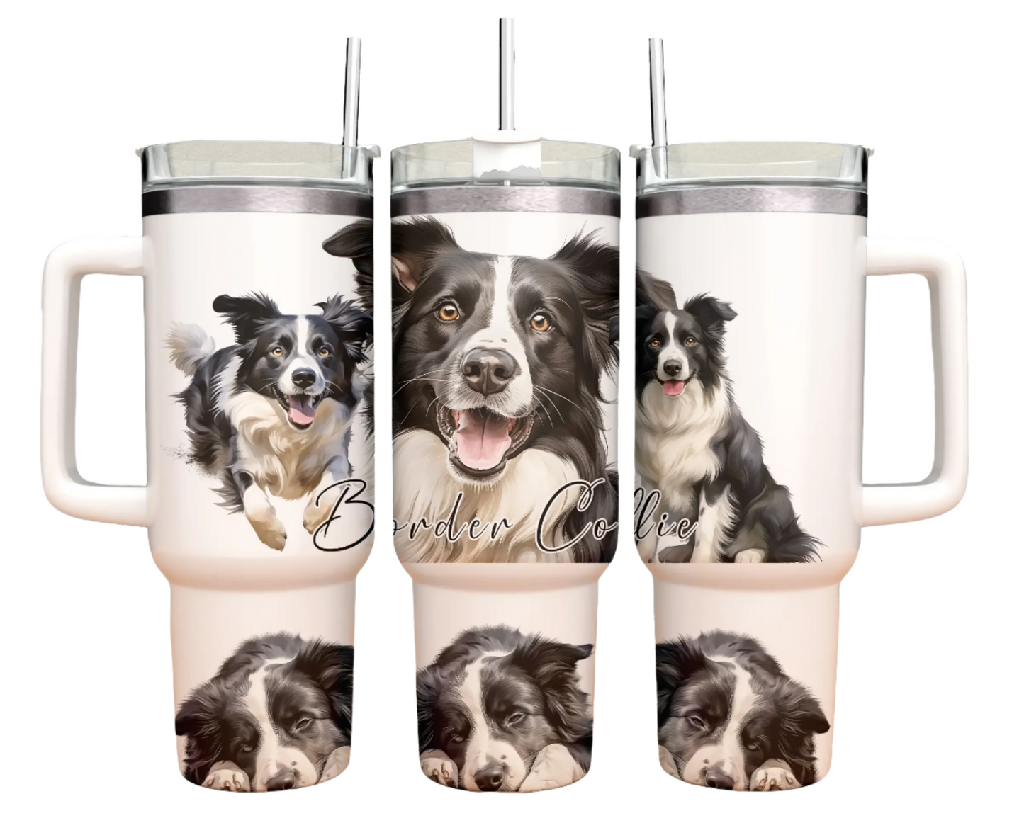 40oz Tumbler - Border Collie