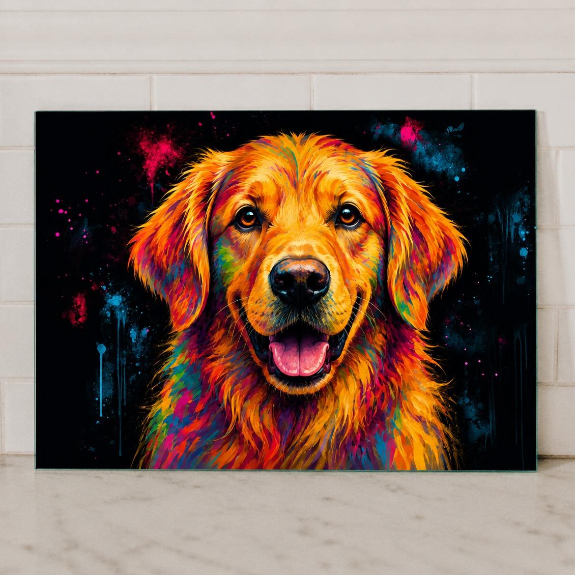 Dog Breed Glass Chopping Board – 140+ Breeds Available | Small & Large Worktop Saver