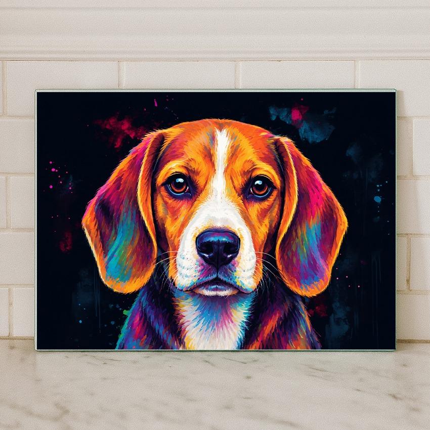 Dog Breed Glass Chopping Board – 140+ Breeds Available | Small & Large Worktop Saver