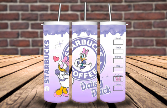 20oz Tumbler - Daisy Duck inspired - Personalise with name