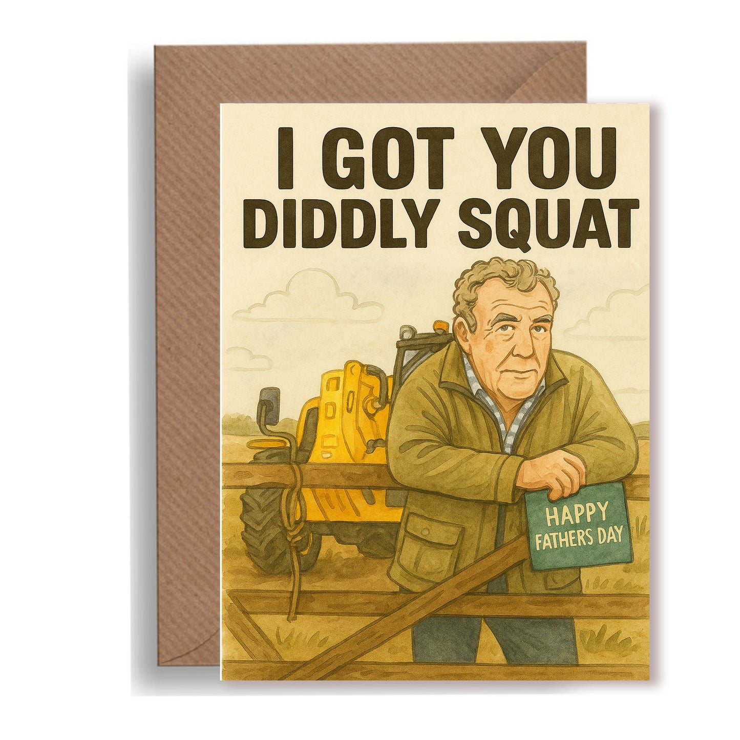 A5 - Fathers day card - You got diddly squat
