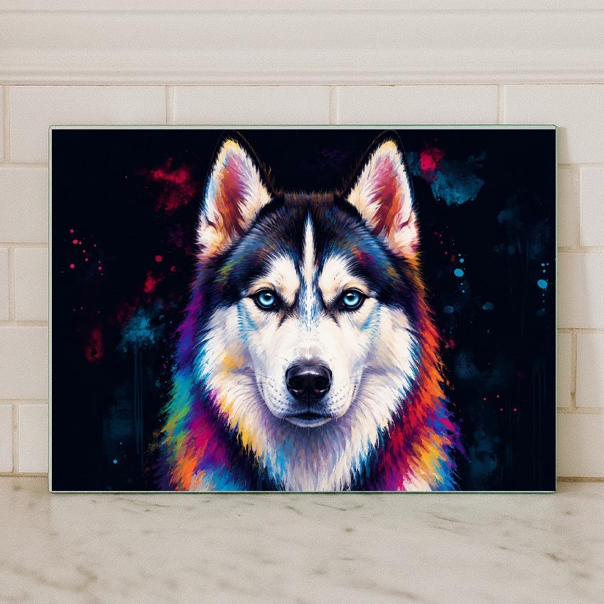 Dog Breed Glass Chopping Board – 140+ Breeds Available | Small & Large Worktop Saver