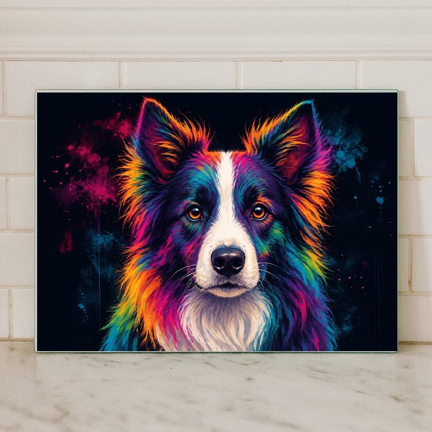 Dog Breed Glass Chopping Board – 140+ Breeds Available | Small & Large Worktop Saver