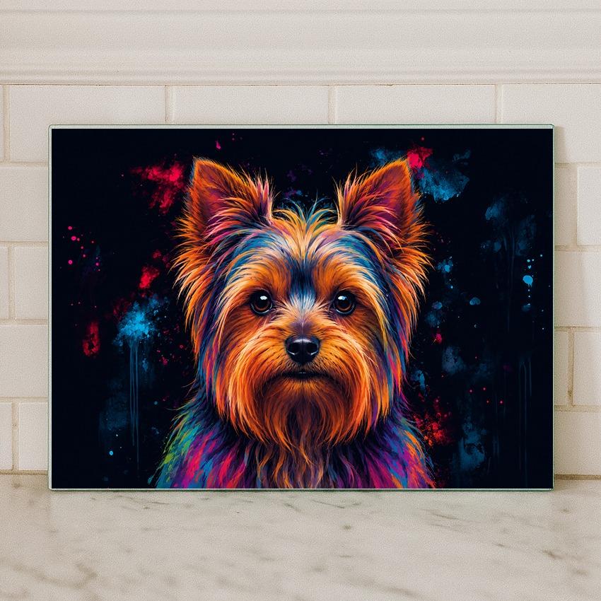 Dog Breed Glass Chopping Board – 140+ Breeds Available | Small & Large Worktop Saver