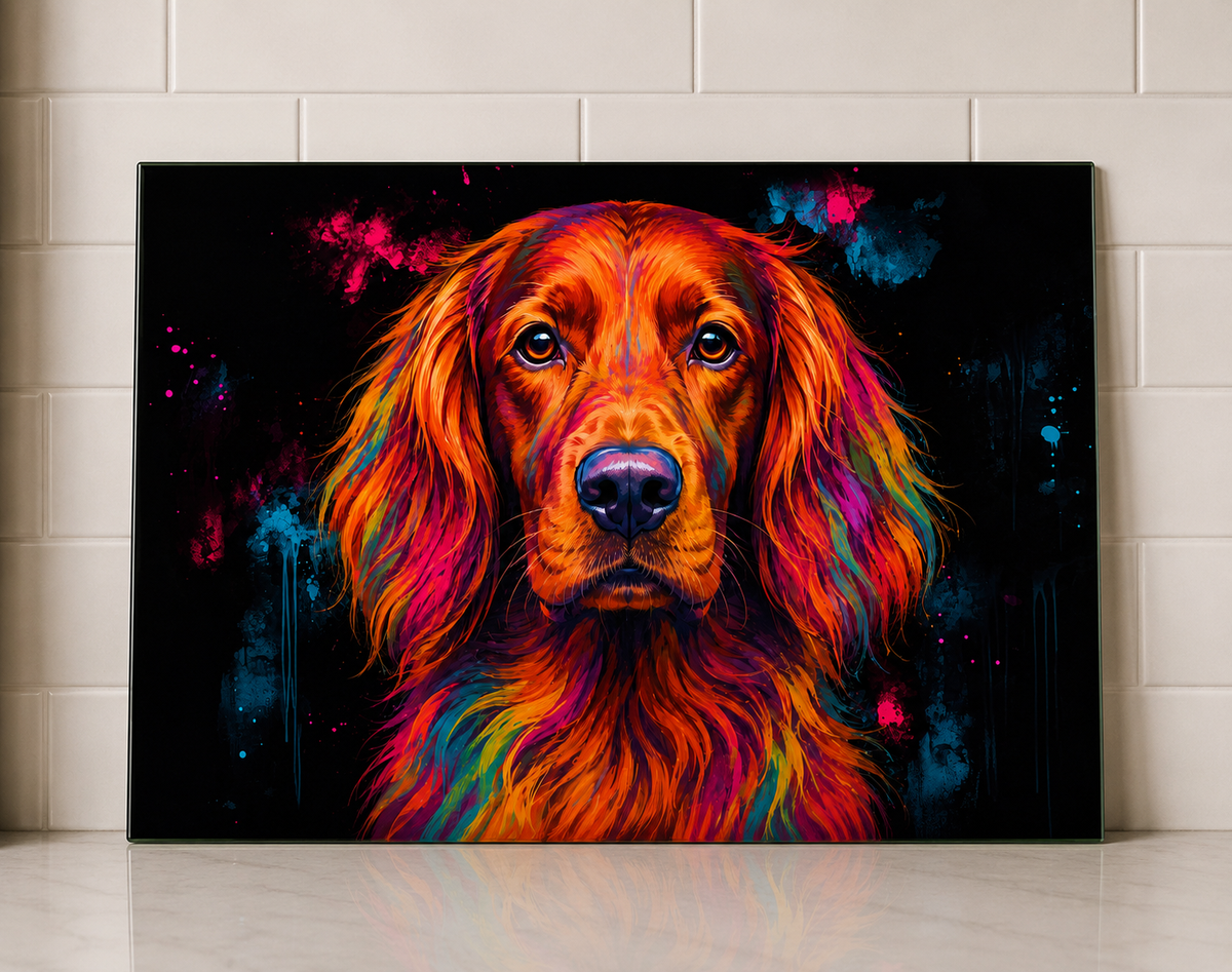 Dog Breed Glass Chopping Board – 140+ Breeds Available | Small & Large Worktop Saver