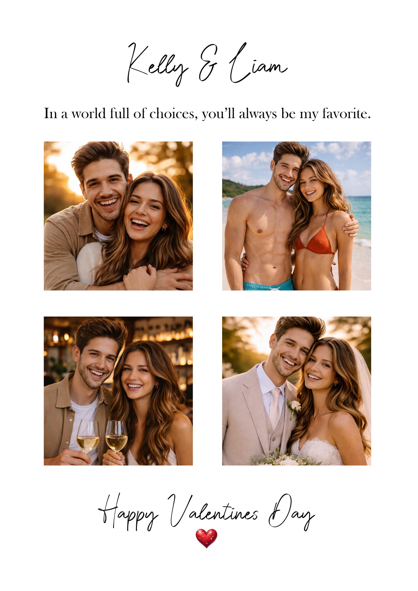 Personalised Couples Photo Print with Quote | Valentine’s Day, Anniversary or Just Because Gift